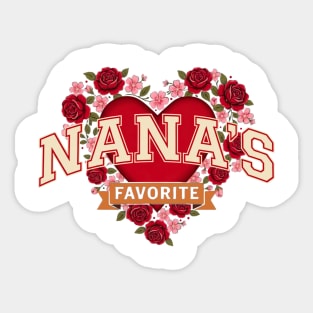 Nana's Favorite Grandmother Gift Sticker